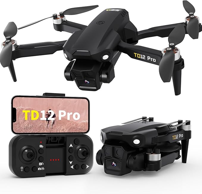 Drone with Camera 4K, Drones for Adults Level 3 Wind Resistance Optical Flow Positioning