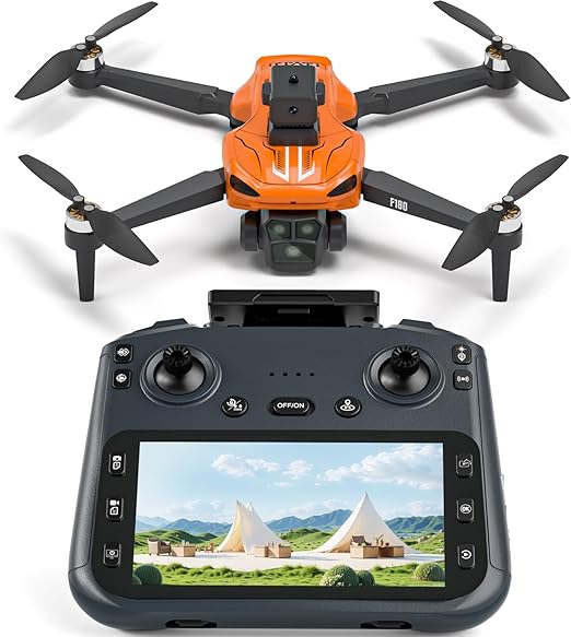 F180 Drones with 4K Camera Adults 4.5" LCD RC Screen