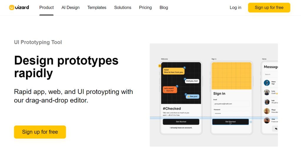 prototyping in uizard ai