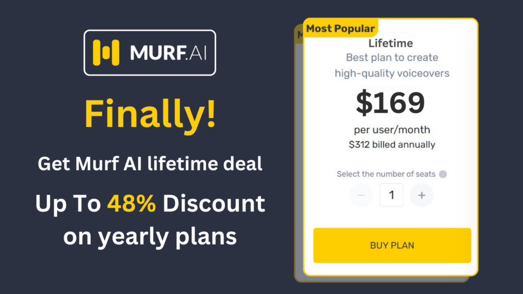 step-by-step guide abot how to get murf ai lifetime deal in 2024?
