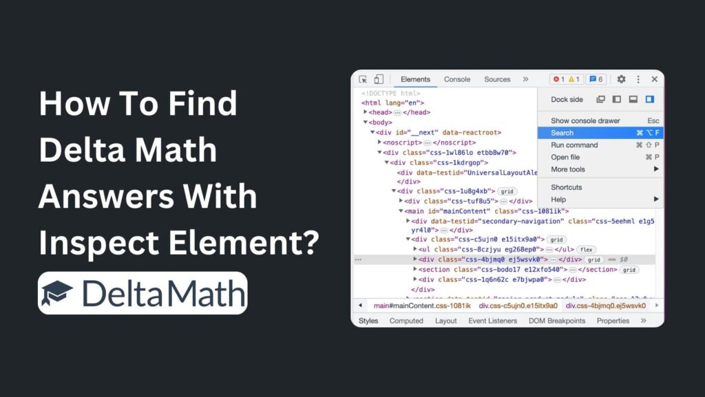 Looking for a smart way to ace Delta Math? Learn "How To Find Delta Math Answers With Inspect Element?" now!