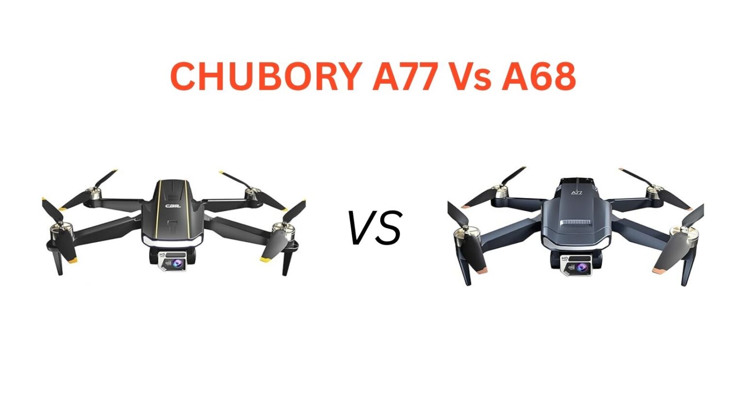 CHUBORY A77 vs A68: Can’t decide? Our article compares camera quality, flight time, and features to help you choose the best budget drone.